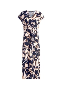 BETTY BARCLAY - Shirtkleid, V-Ausschnitt, für Damen - 8876 D.BLUE/BROWN