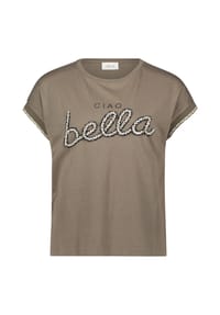 CARTOON - T-Shirt, Stickerei, für Damen - 5992 KHAKI/BLACK