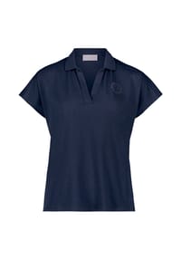 BETTY BARCLAY - Poloshirt mit Schmucksteinen - Azurine