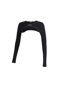 YEAZ - Super Crop Top TRUTH - schwarz