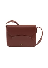 DuDu - Cefalonia Umhängetasche Leder 21 cm - black lavender