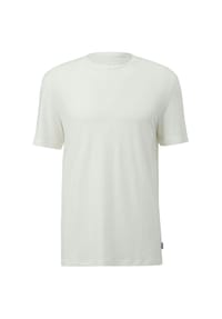 s.Oliver - T-Shirt, Leinenanteil, für Herren - 0120  WHITE