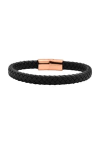 Adelia's Bold Style - Armband – Textilarmband aus Leder 20 cm - silber
