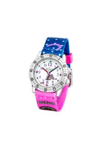 Scout® - Kinderuhr "Action Girls 280378065" - silber/pink