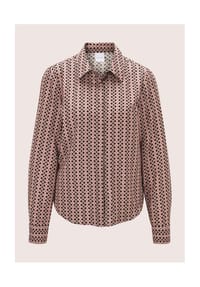 MADELEINE - Bluse mit geometrischem Druck - portwein / malve / multicolor