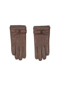 LERROS - Elegante Handschuhe aus hellem Nappaleder mit Rippbündchen - BLACK