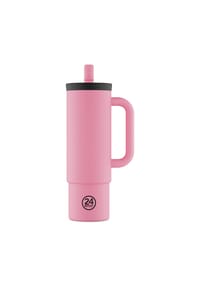 24BOTTLES® Straw Trinkbecher 800 ml - Straw - brushed steel