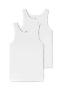 uncover by SCHIESSER - Herren Unterhemd 2er Pack - Serie "Uncover", Rundhals - Schwarz