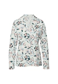 S.Oliver Red Label - Schlafanzug-Oberteil, PERFECT NIGHTS, Knopfleiste, für Damen - 24572 FLOWER AOP
