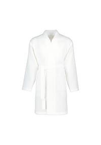 VOSSEN® - Bademäntel unisex Kurzmantel Rom weiß - 0300 - weiß