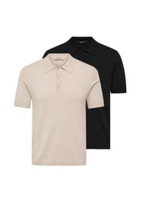 ONLY & SONS - Poloshirt 2er Pack Wyler - Beige / blau