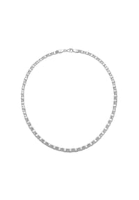 SMART JEWEL® - Kette Fantasiekette 4-kant diamantiert, massiv, Silber 925 - silber