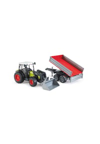 bruder® - Spielzeugauto Landwirtschaft Claas Nectis 267 F, mit Frontlader und Bordwandanhänger - mehrfarbig