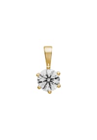 LYOMI - Anhänger 585/- Gold 1 Diamant Lab Grown 0,75ct. - gelb