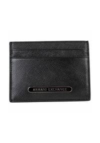 ARMANI EXCHANGE - Herren Kartenetui - Barcelona Credit Card Holder, Echtleder, 7x10x1cm (HxBxT) - Schwarz