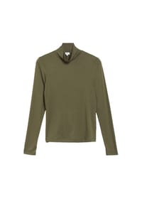 s.Oliver - Langarmshirt, Stehkragen, für Damen - 0700 WHITE