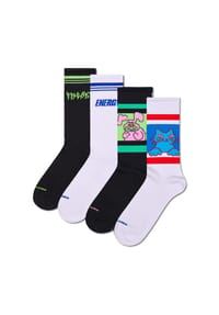 HAPPY SOCKS - 4er Pack Unisex Socken, Geschenkbox - Bike