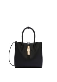 FURLA GOCCIA - Henkeltasche, Leder, Magnetverschluss, für Damen - NERO