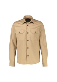 LERROS - Herrenhemd aus flexiblem Baumwollmischgewebe - TAN BEIGE