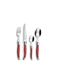 Lou Laguiole® 24-tlg. Besteckset - Tradition - rot