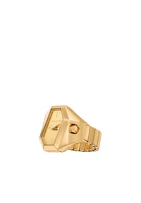 MICHAEL KORS Suri - Michael Kors Damen-Uhrenring „Suri“ aus goldfarbenem Edelstahl mit zwei Zeigern, MK7613 - Gold