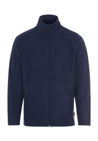 GLOBETROTTER - Fleecejacke, Stehkragen, Reißverschlusstaschen, für Herren - 19-3911 BLACK BEAU