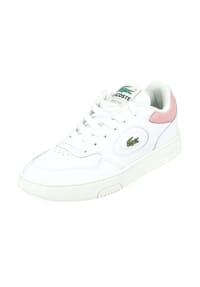 LACOSTE - Leder/Textil Sneaker - Weiß/Pink