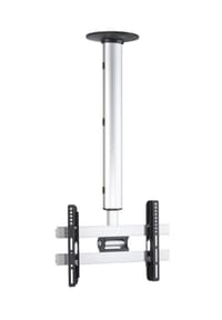 VCM. - Universal TV Deckenhalterung | 26-40 Zoll bis 55 kg | bis VESA bis 400x300 | höhverstelbar 74-130 cm | TV Halterung 360 Grad schwenkbar drehbar und 15 Grad neigbar | Fernseher Halter - CM3 - 