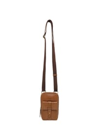 GALERIA NOVA FS26 - Umhängetasche, Leder, Frontfach - MID TAN