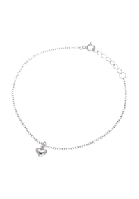 SMART JEWEL® - Armband mit Herz Anhänger, Silber 925 - silber