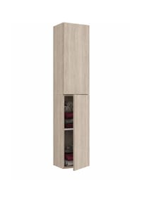 VCM. - Holz Badezimmerschrank | Badmöbel | Wandregal | Badezimmer | Badschrank | Hochschrank | Maße ca. H. 150 x B. 33 x T. 22 cm - Lendas - Anthrazit