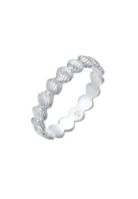 elli. - Ring Bandring Muscheln Maritim Beach Look 925 Silber - Gold