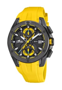 LOTUS - EPIC Herren Chronograph „18943/1“ - SCHWARZ/GELB
