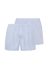 HANRO - Boxershorts 2er Pack Fancy Woven - Blau / hellblau