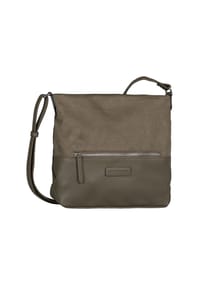TOM TAILOR GIA - Umhängetasche, Emblem, Reißverschluss, für Damen - MIXED KHAKI