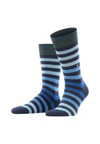 Burlington - Socken, Streifen, Emblem, für Herren - 3000 BLACK