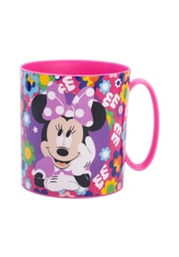 Disney - Disney Minnie Mouse Becher Mikrowellengeeigneter Kunststoffbecher 390? - Pink 9x8x11cm