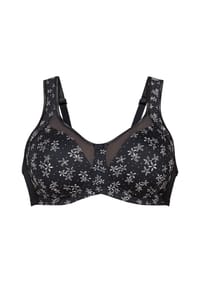 Anita - Clara Art Komfort-BH, bügellos, floral, für Damen - 408 ANTHRAZIT