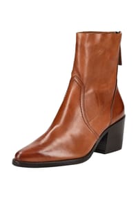 paul green - Glattleder Stiefelette - Cognac