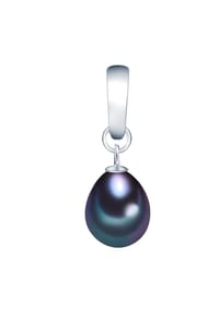 VALERO PEARLS - Damen Anhänger aus 925/- Sterling Silber in Silber mit Süßwasser-Zuchtperle - silber