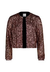 BETTY & CO - Blouson mit Pailletten - Schwarz/Braun