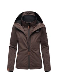 MARIKOO® - Übergangsjacke Erdbeere - Anthracite