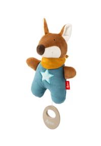 sigikid® - Mini-Spieluhr Fuchs ,  für Babys und Kleinkinder - petrol