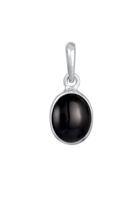 elli. - Anhänger Onyx Anhänger Klassisch 925 Silber - Gold