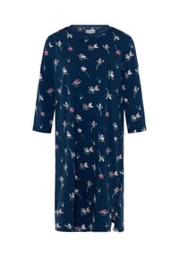 MANGUUN - Sleepshirt Charlotte, 7/8-Arm, für Damen - E421 INSIFLOWERAOP