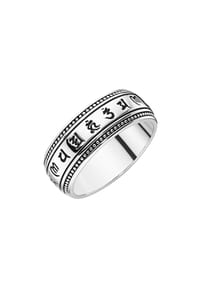 GIORGIO MARTELLO MILANO Ring Tibetische Symbole + Kugel-Optik, Silber 925 Bild 1