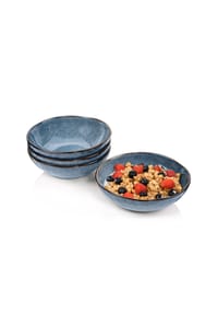 SÄNGER Steingut Geschirrserie Darwin - Darwin - Blau - Kaffeebecher Set 4-teilig