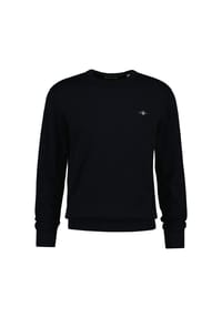 GANT - Herren Strickpullover - CLASSIC COTTON C-NECK, Rundhals, Baumwolle, Regular Fit - Dunkelblau