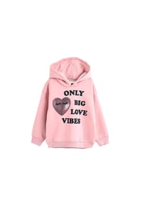 Solang - Sweatshirt mit Herz-Glitzerapplikation - Altrosa