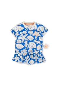 sigikid® - Kleid Sea You ,  für Babys - Blau/Weiß